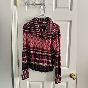 Lucky Brand Printed Sweater Jacket - Women’s